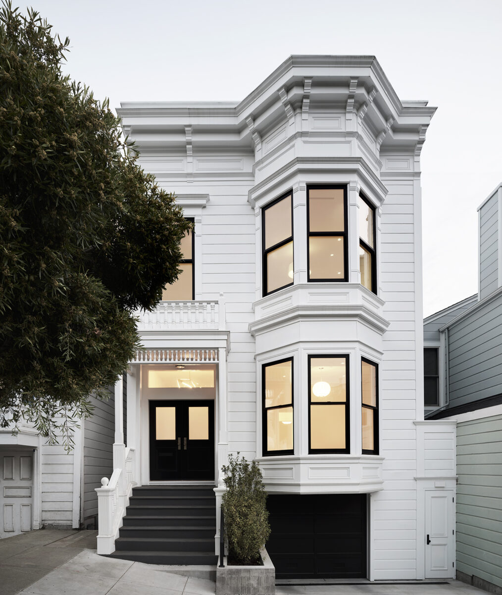 Exterior of San Francisco Victorian Home remodeled and designed by Niche Interiors and William Duff Architects