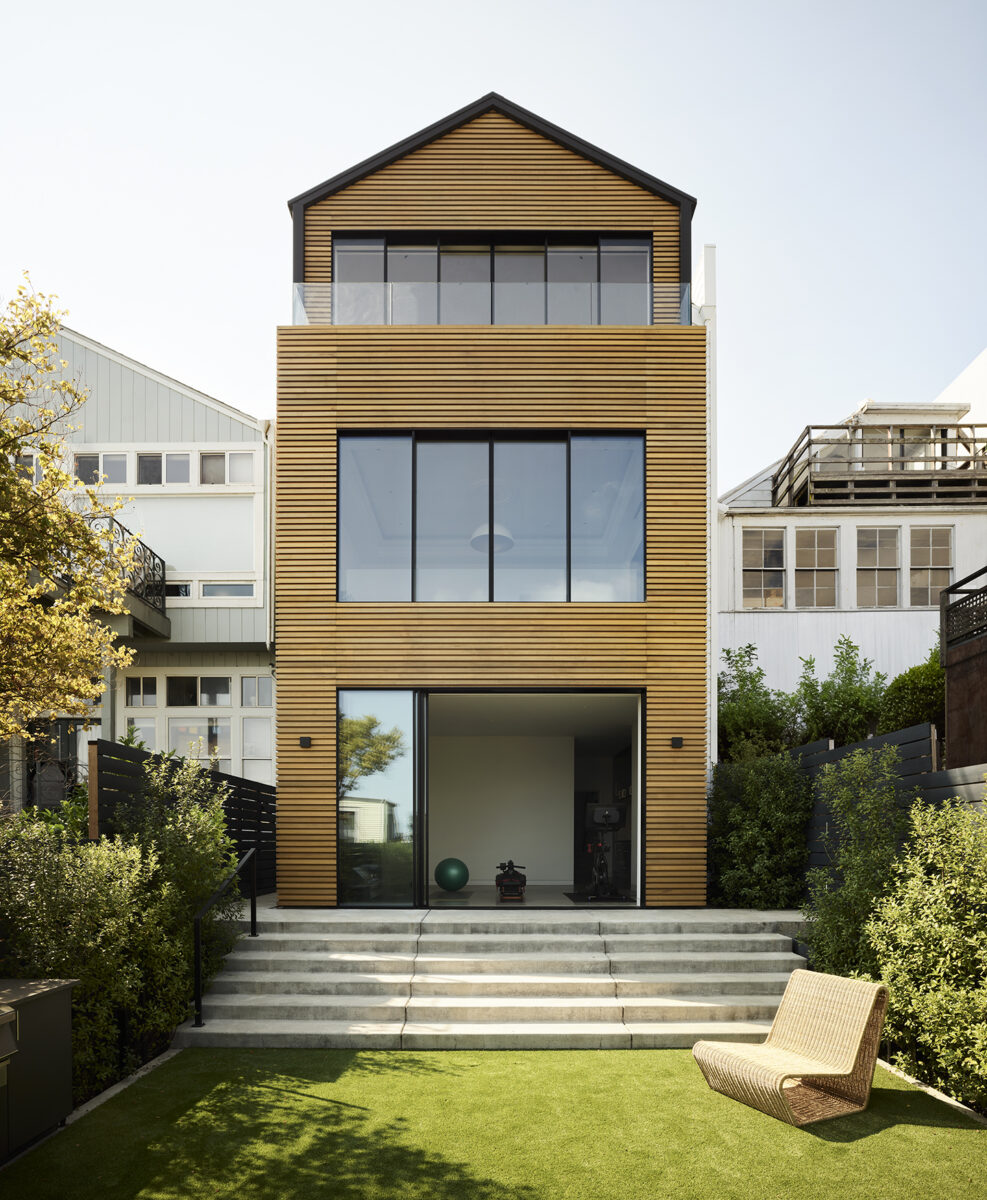 Exterior of modern home in San Francisco