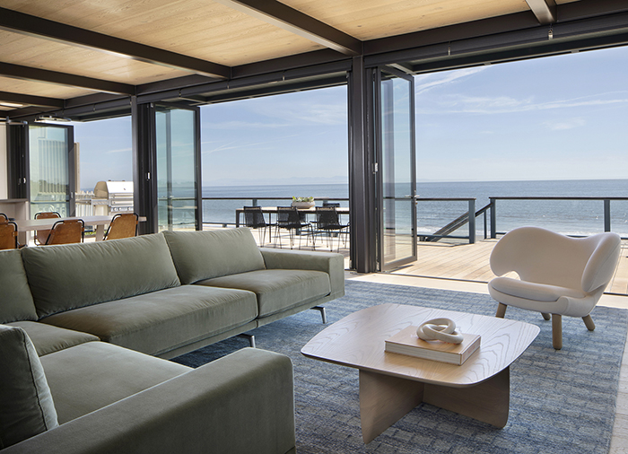 modern california beach house designed by Bay Area interior design firm