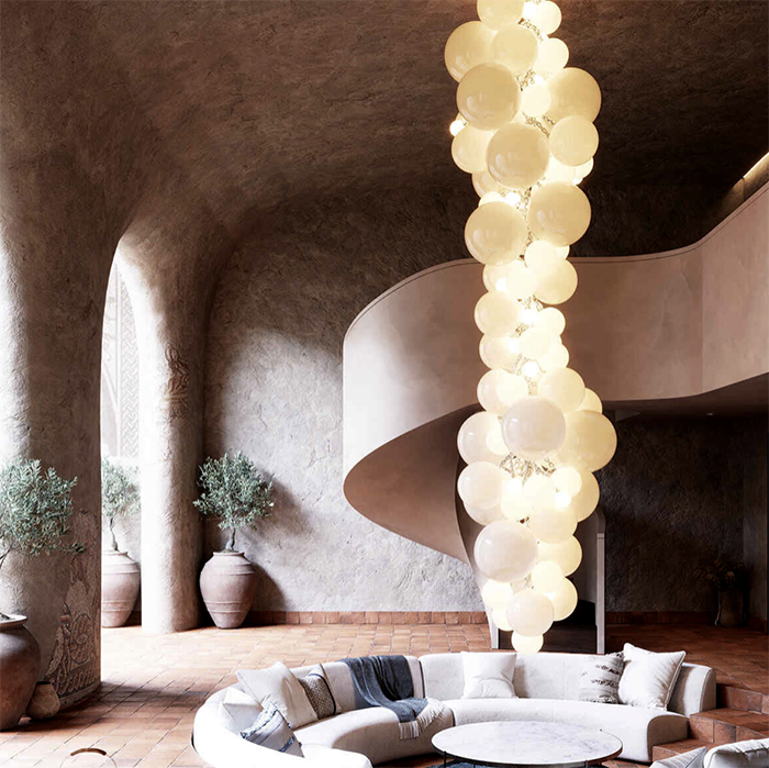 luxury lighting collection featured at San Francisco interior design showroom